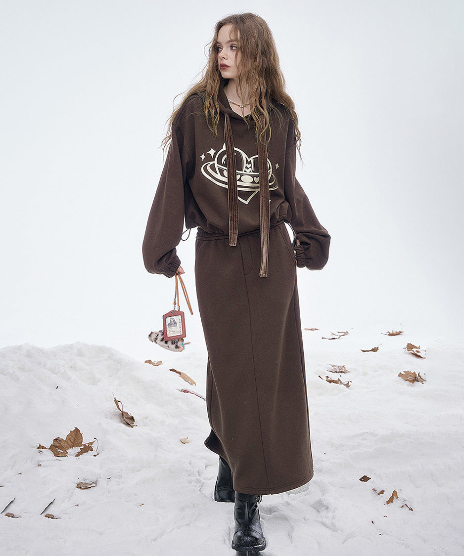Orbit Hood Top＆Skirt Co-ord