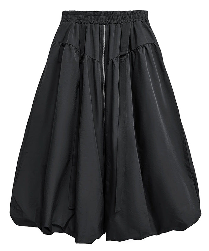 Front Zip Balloon Skirt