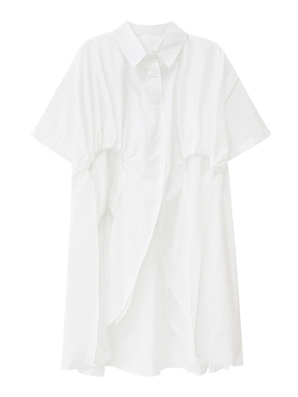 Layer Flare Gathered Blouse