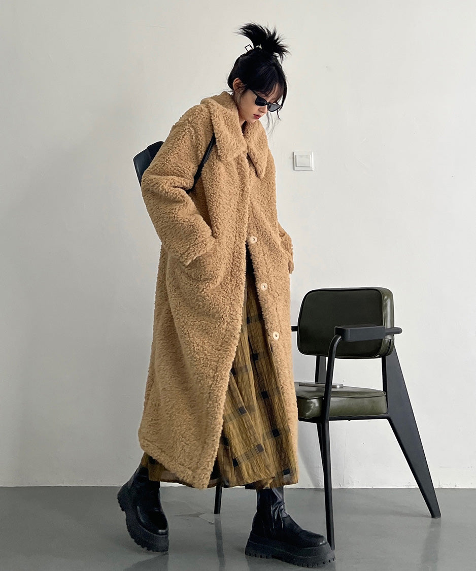 Soft Boucle Long Coat