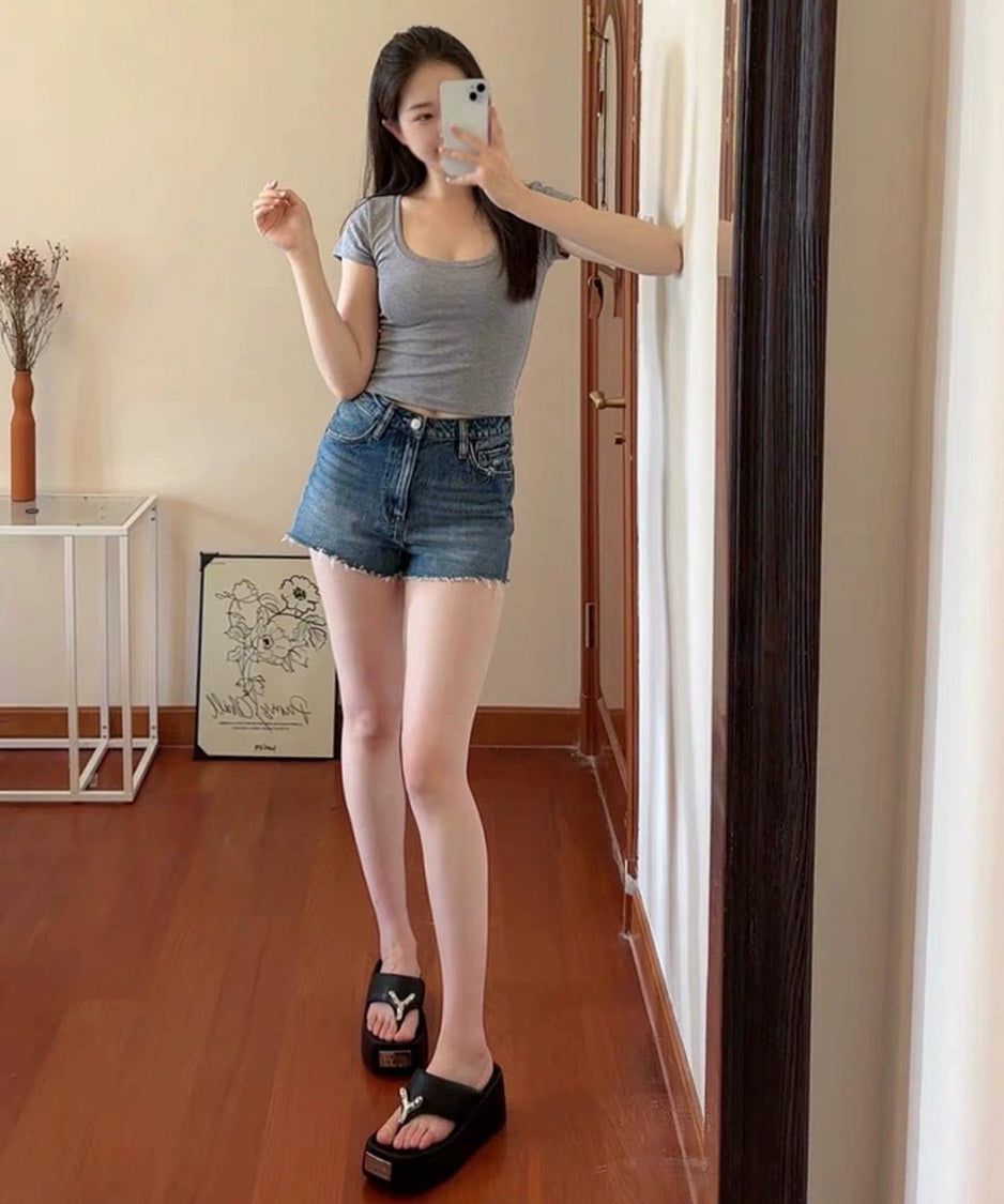 Metal Flow Platform Sandal