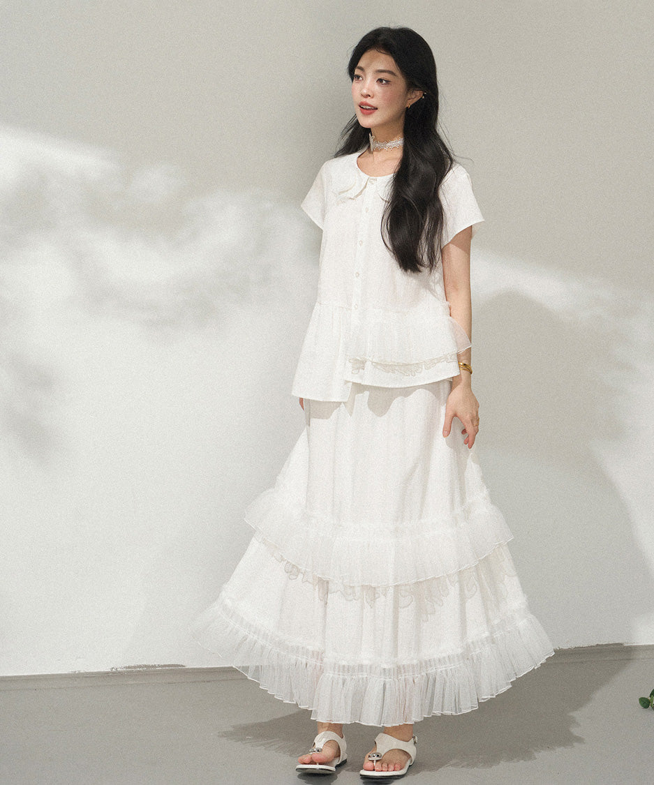 Lunaria Ruffle Skirt