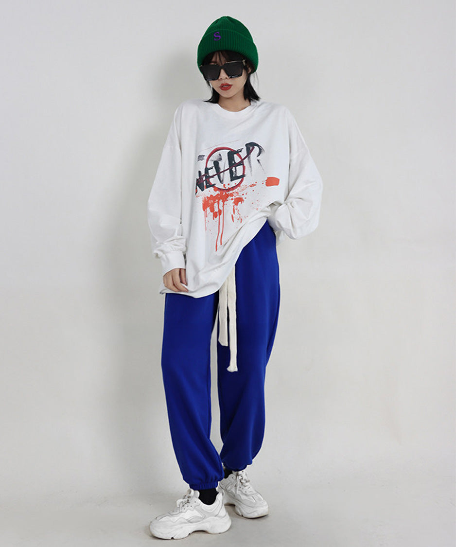Long Cord Balloon Joggers