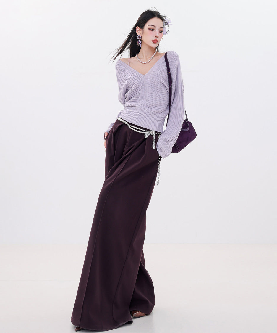 Bicolor Zip Top &amp; Skirt Co-ord