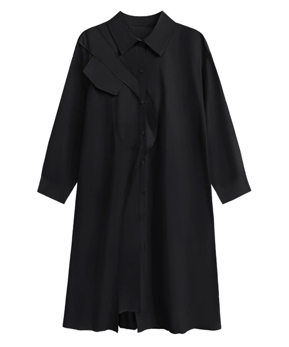 Curved Line Shirt Dress
