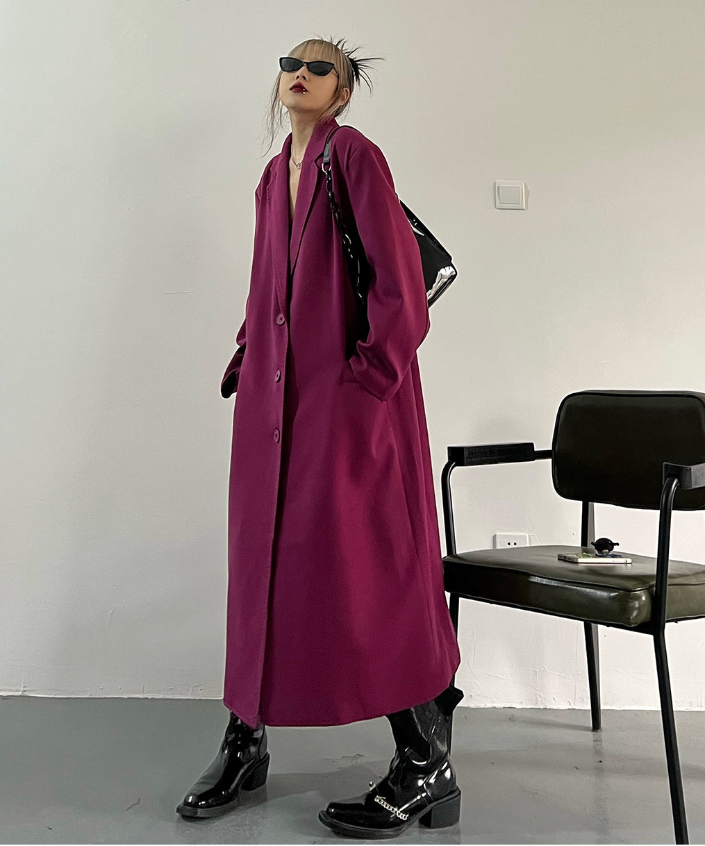 Magenta Long Coat