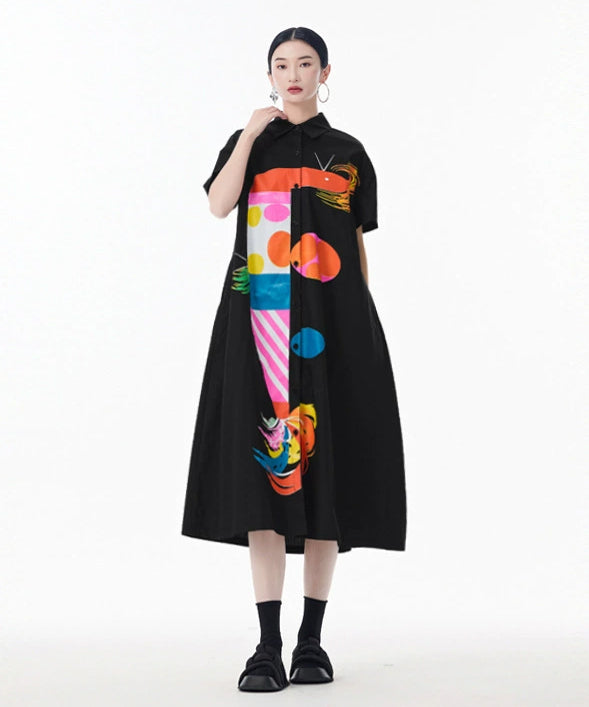 Color Parade Shirt Dress