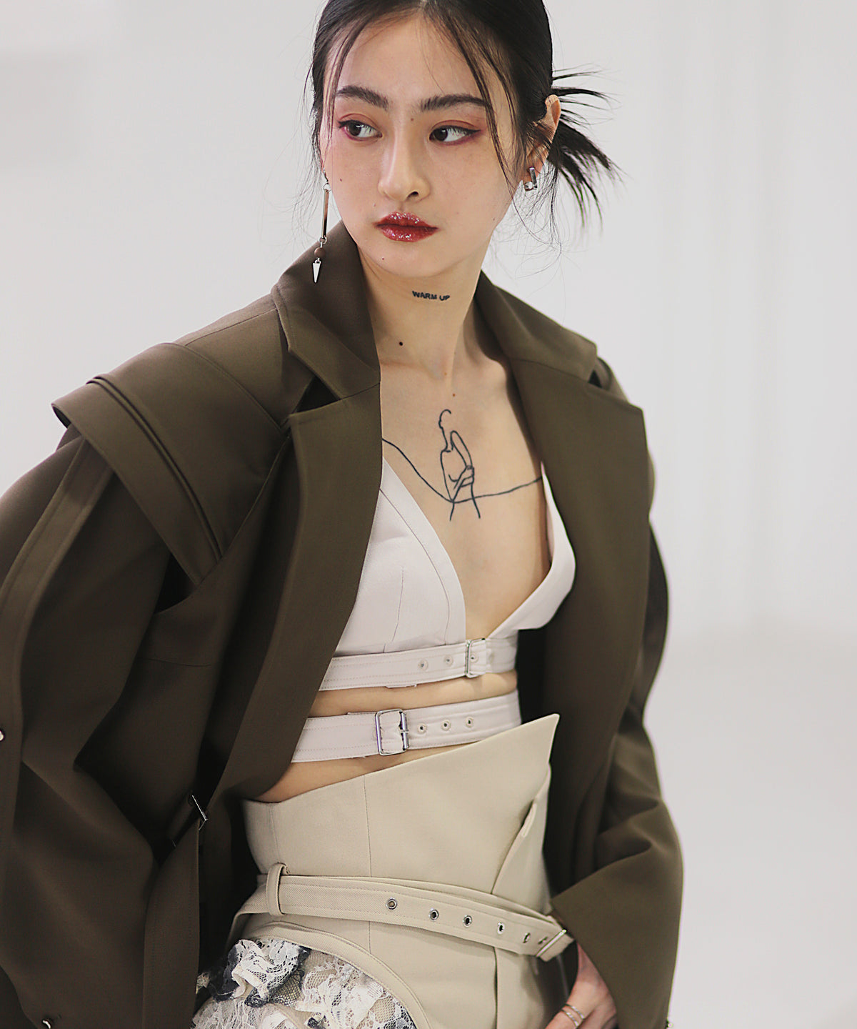 Split Layered Buckle Jacket