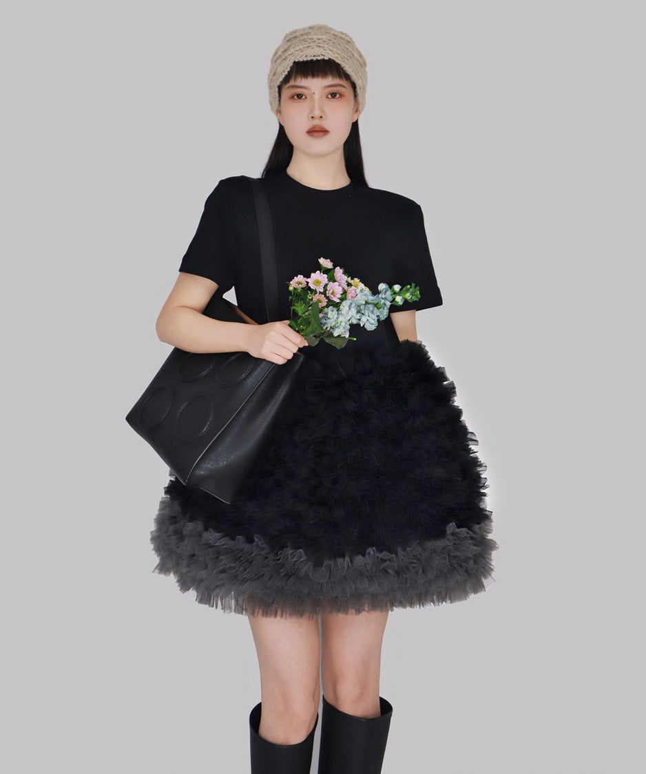 Cloud Ruffle Dress