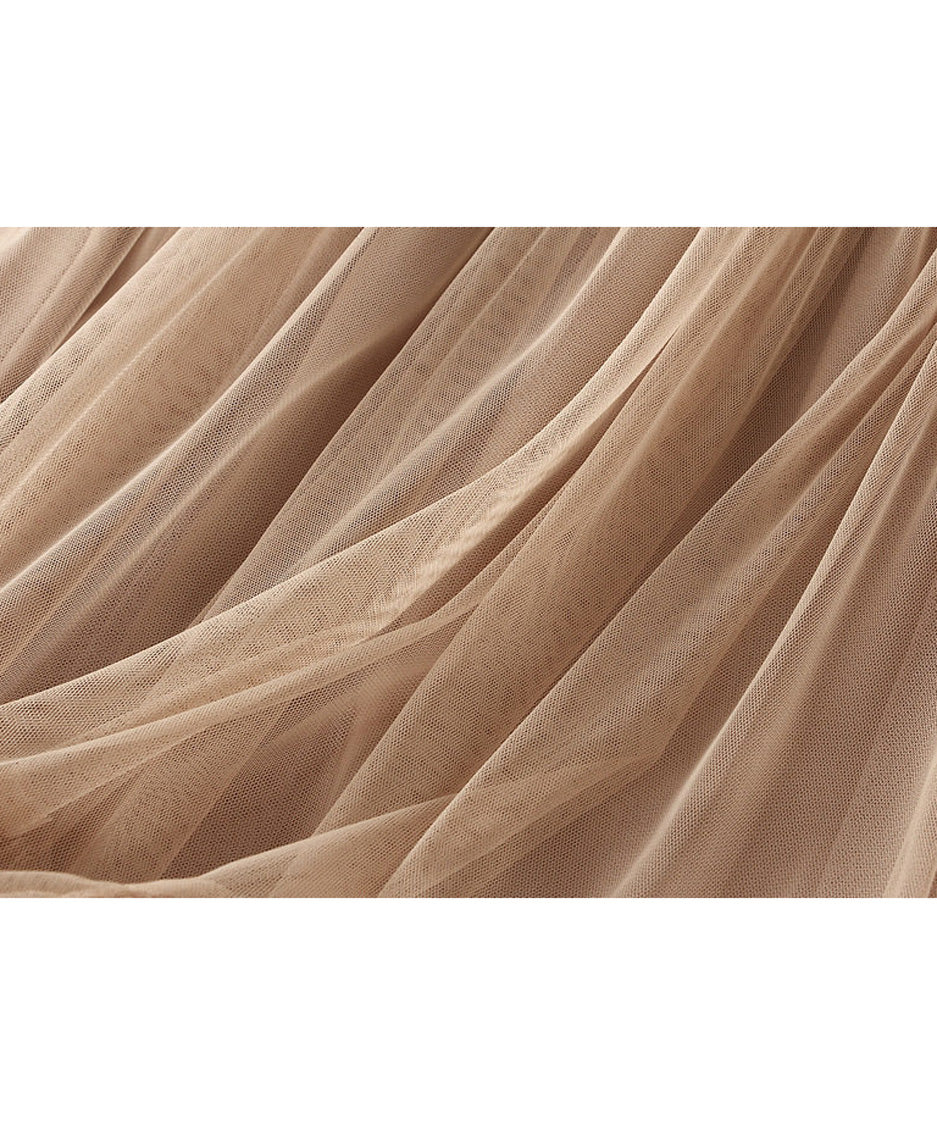 Volume Tiered Tulle Maxi Skirt