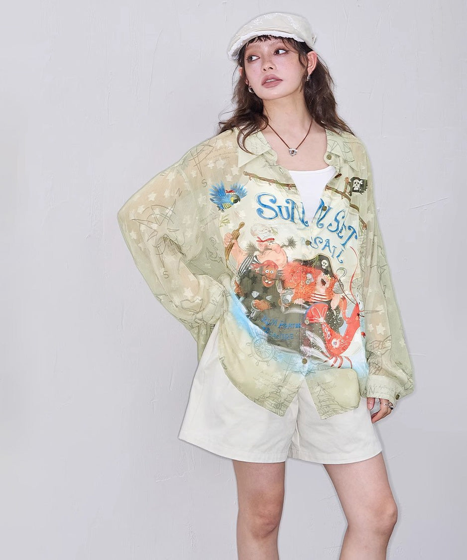 Sail Map Blouse