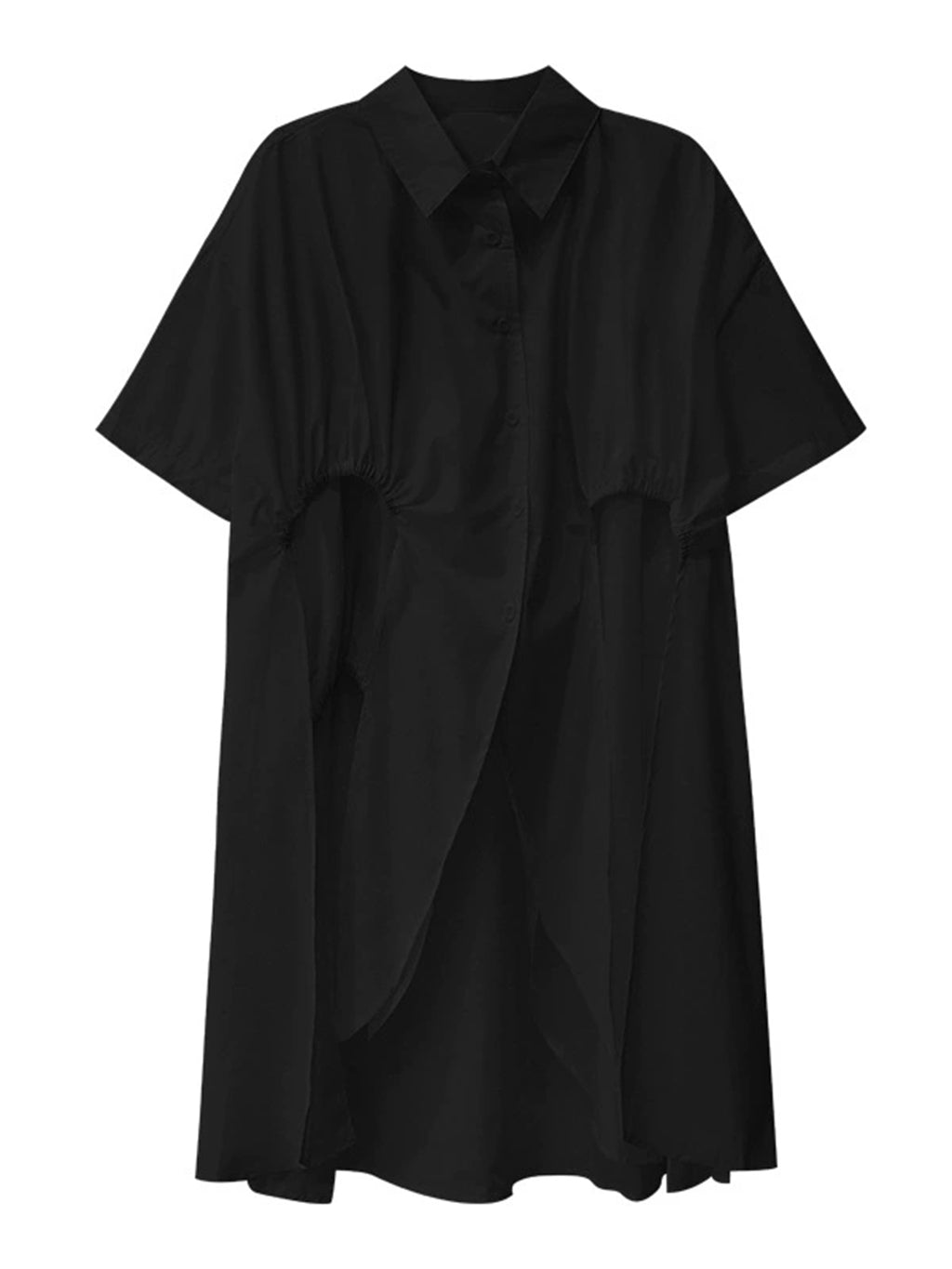 Layer Flare Gathered Blouse