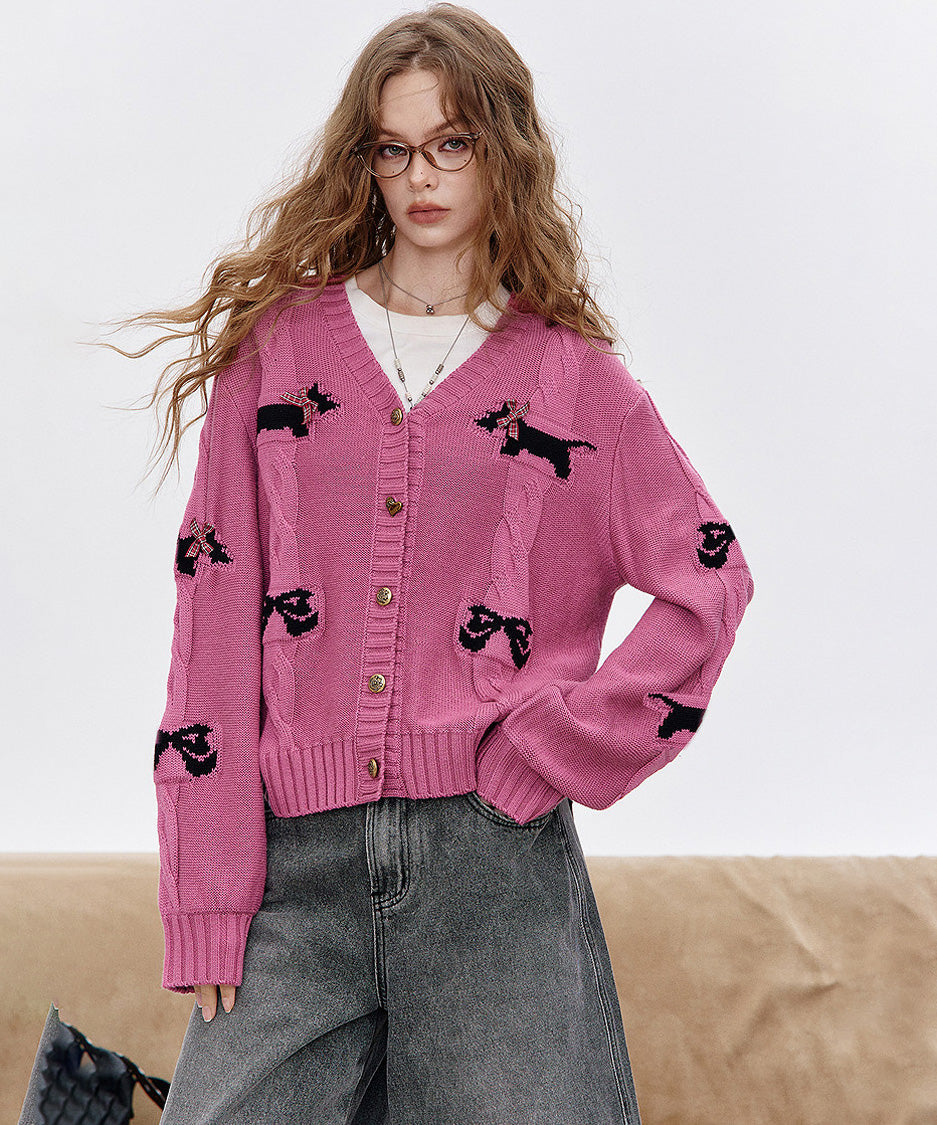 Ribbon Terrier Cardigan