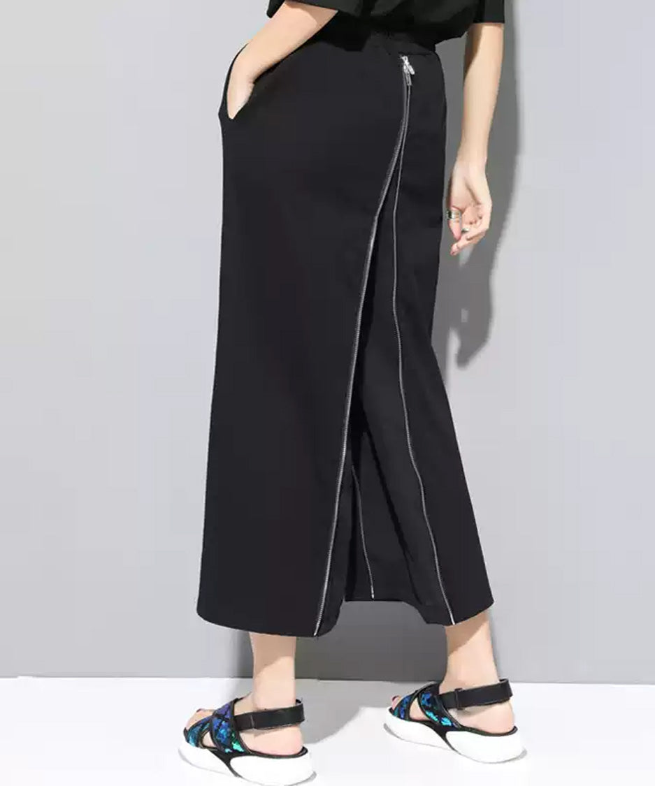 Center Zip Wide Pants