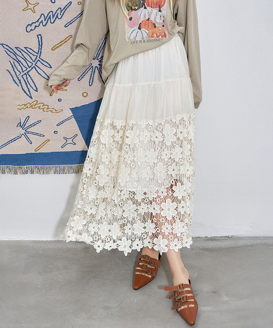 Lace Meadow Tier Skirt