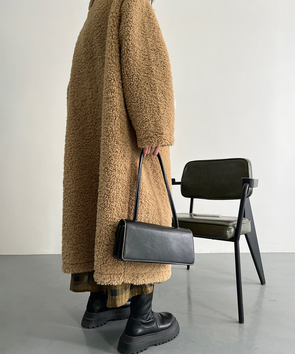 Soft Boucle Long Coat