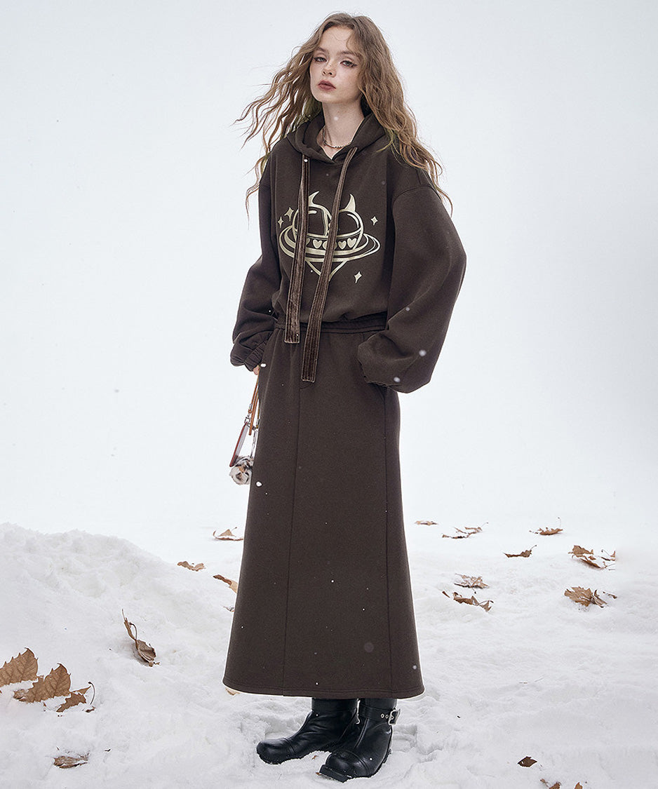 Orbit Hood Top＆Skirt Co-ord