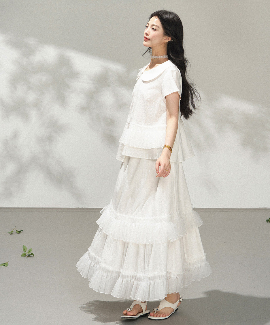 Lunaria Ruffle Skirt