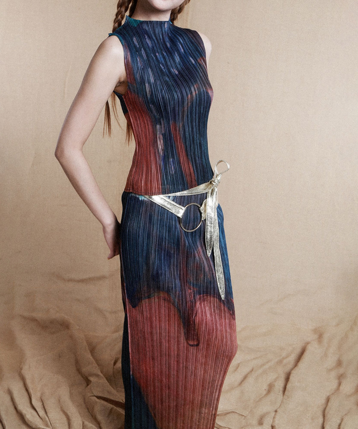 Pleated Art Top