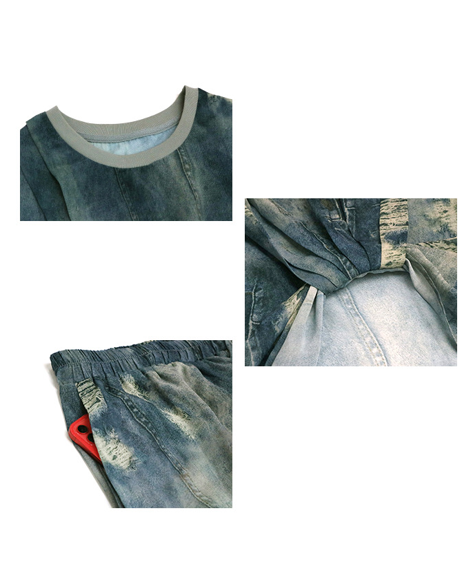 Floating Dye Top & Skirt Co-ord