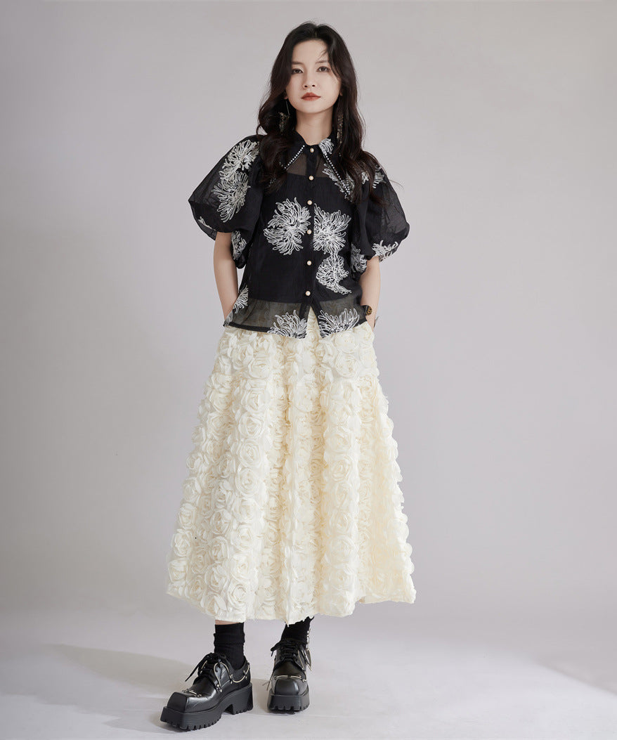 Floral Sheer Blouse