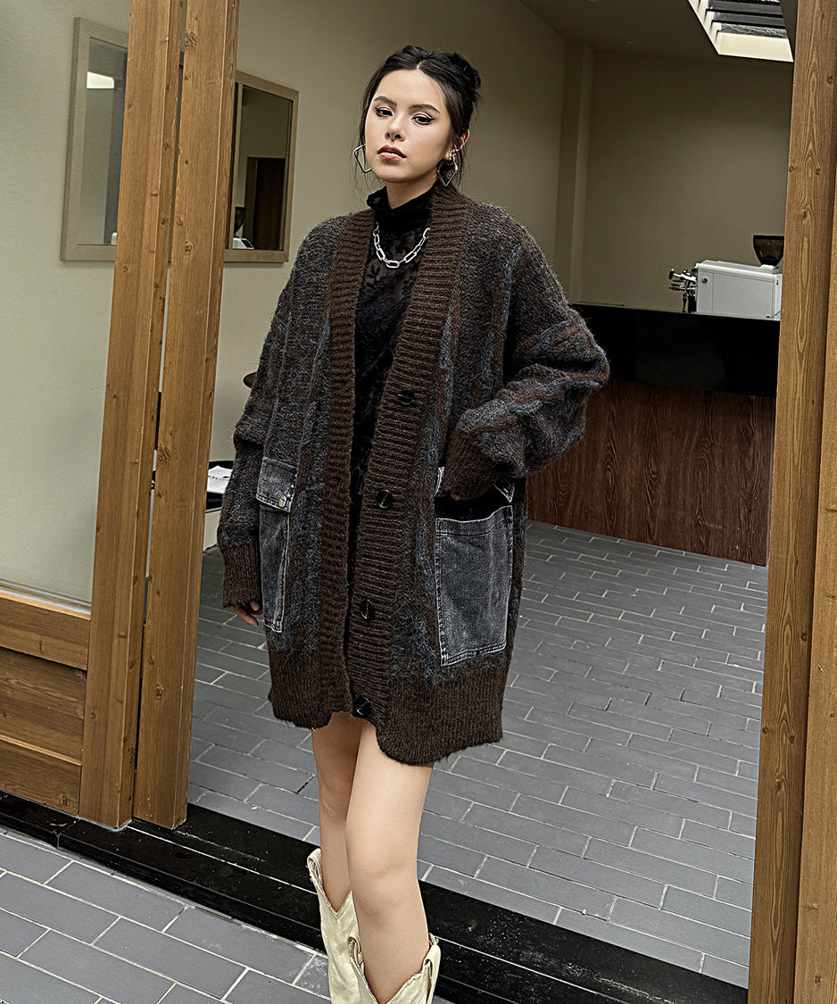 Contour Pocket Knit Cardigan