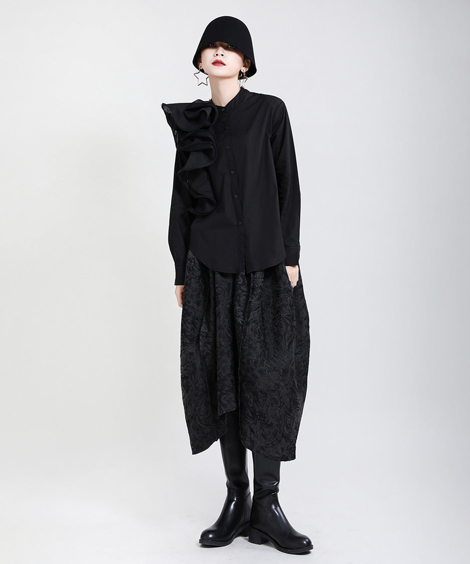 Layered Frill Accent Shirt