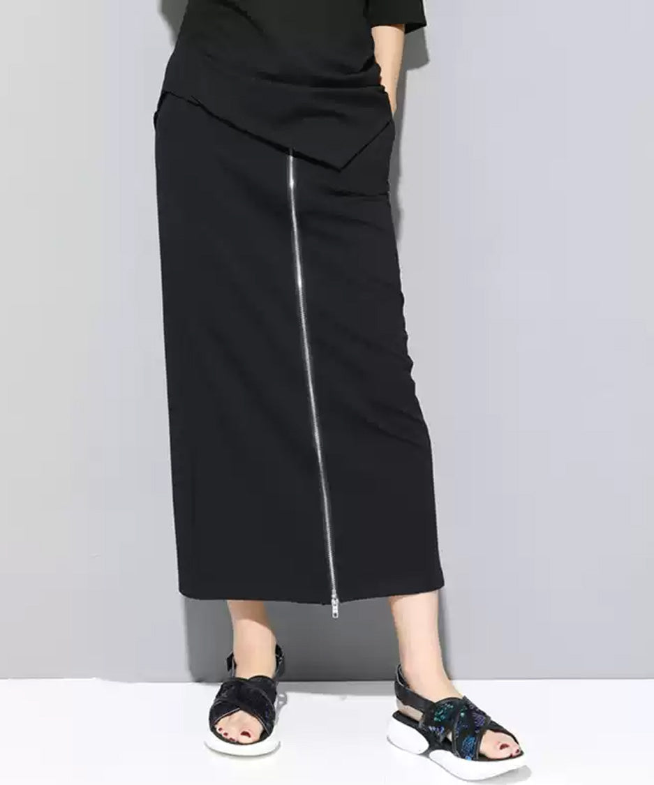 Center Zip Wide Pants