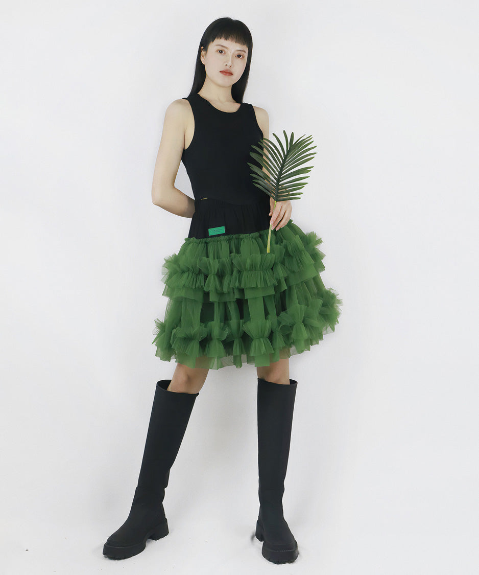 Cascade Ruffle Skirt