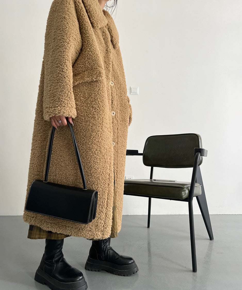 Soft Boucle Long Coat