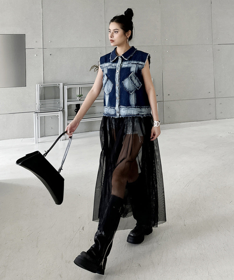 Edge Pocket Veil Vest