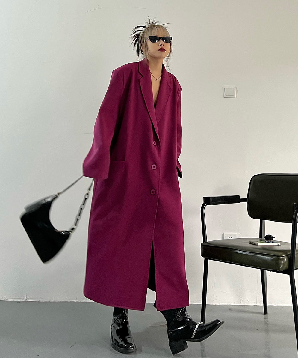 Magenta Long Coat