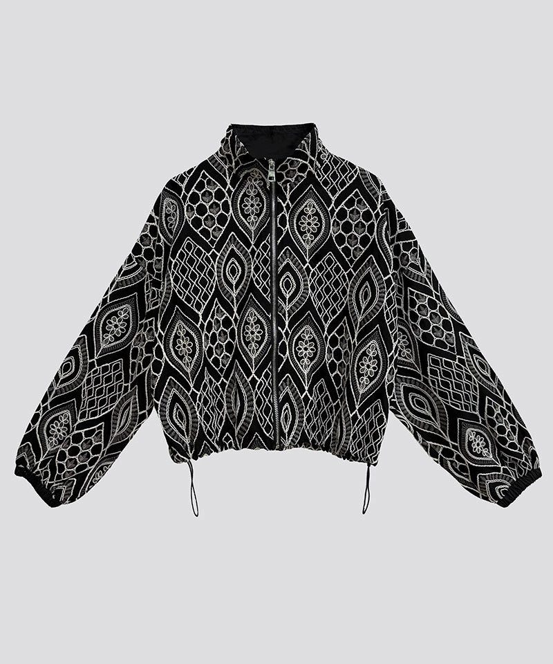 Ornate Pattern Zip Jacket