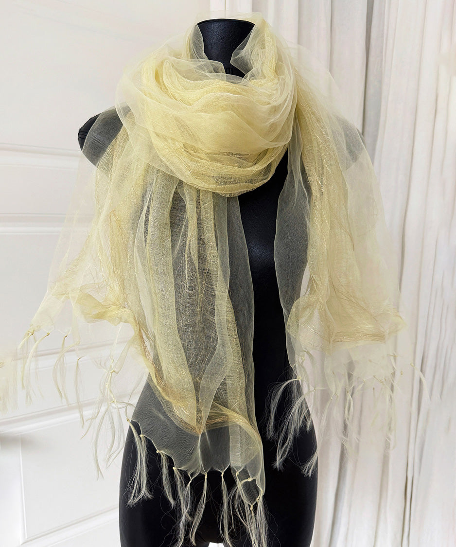Mist Layer Fringe Scarf