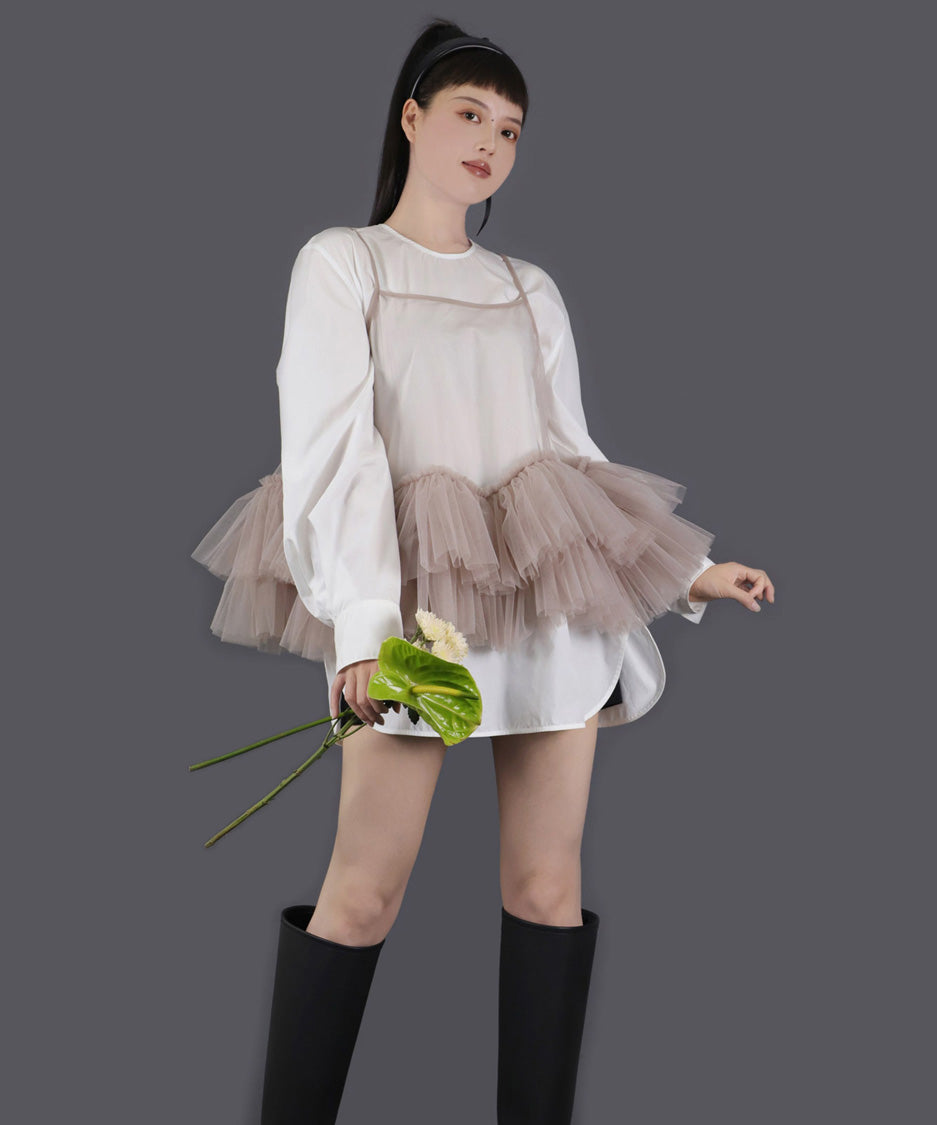 Solenne Arc Line Blouse