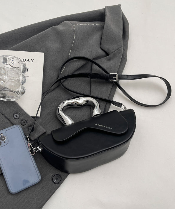 Metal Curve Handle Shell Bag