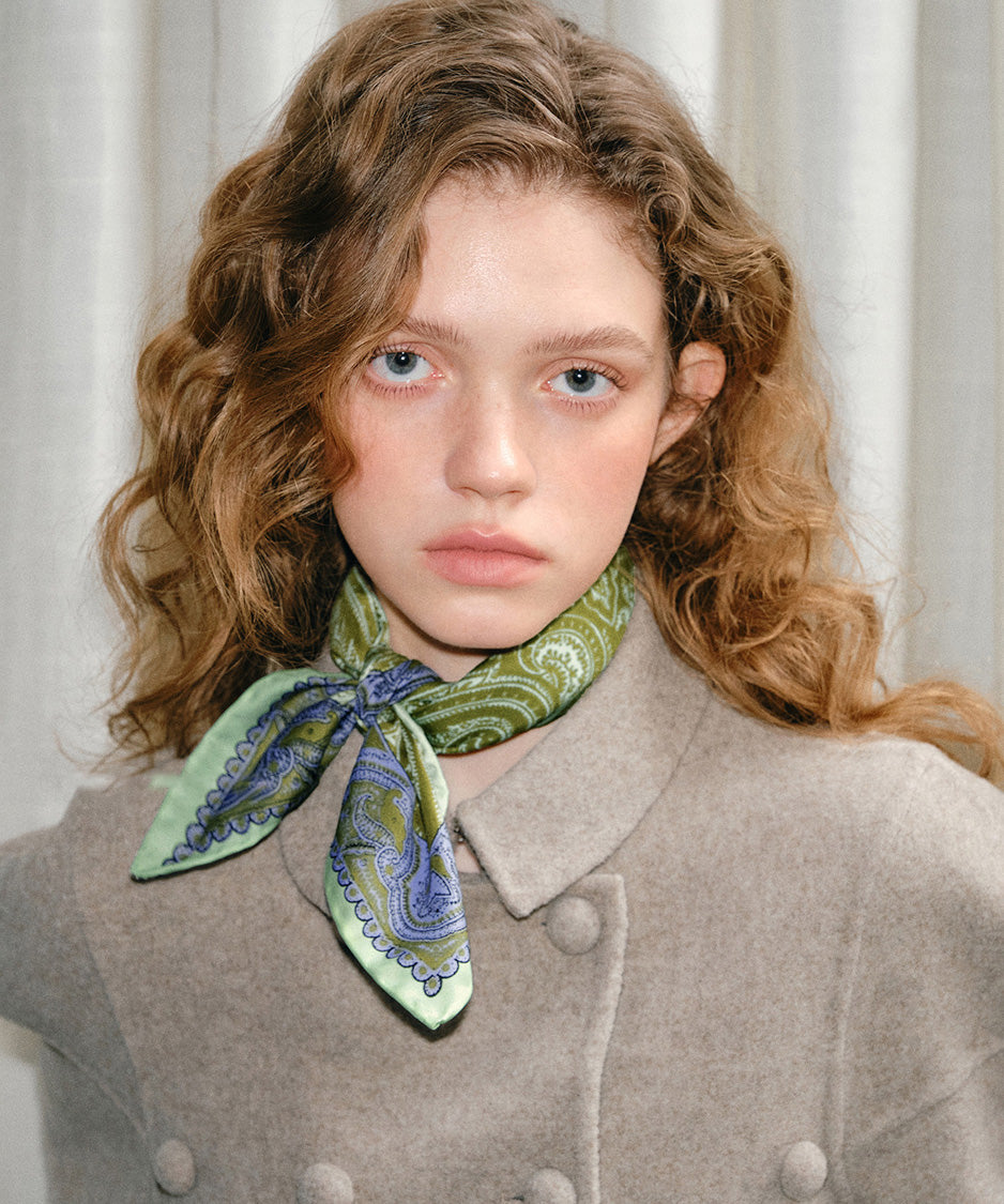 Paisley Knot Square Scarf