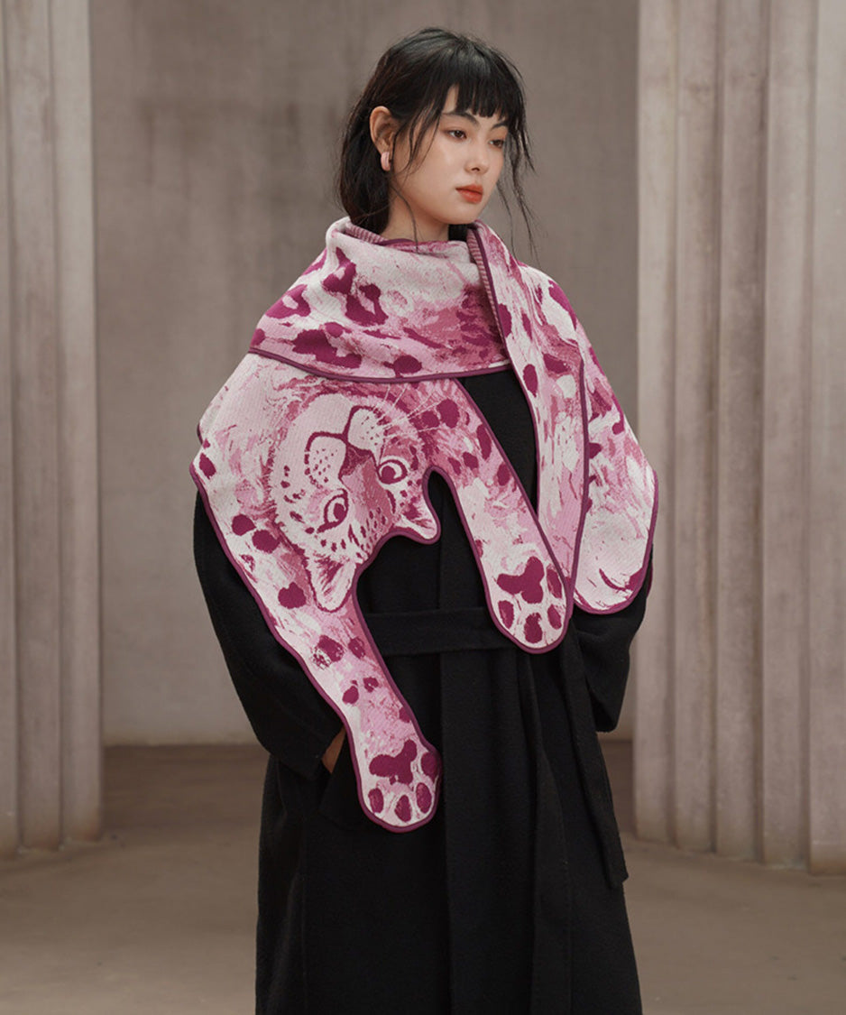 Leopard Art Knit Stole