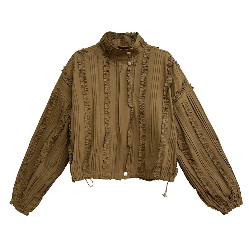 Vertical Frill Stand Jacket