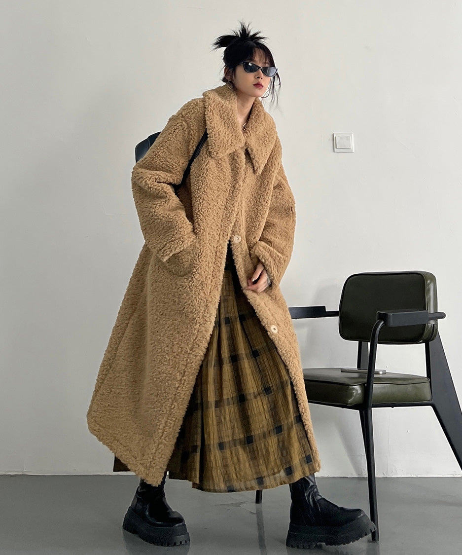 Soft Boucle Long Coat
