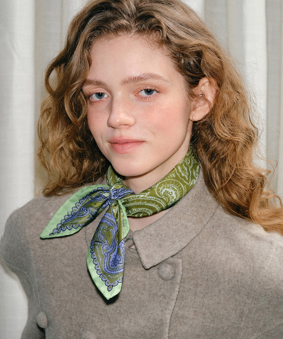 Paisley Knot Square Scarf
