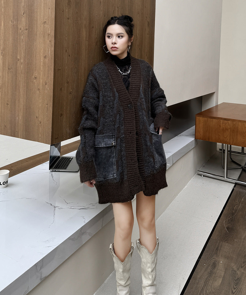 Contour Pocket Knit Cardigan