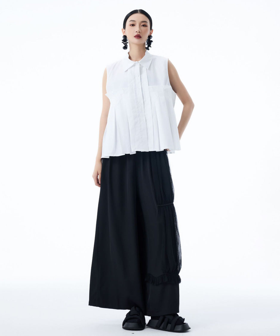 Nivelle Pleat Blouse