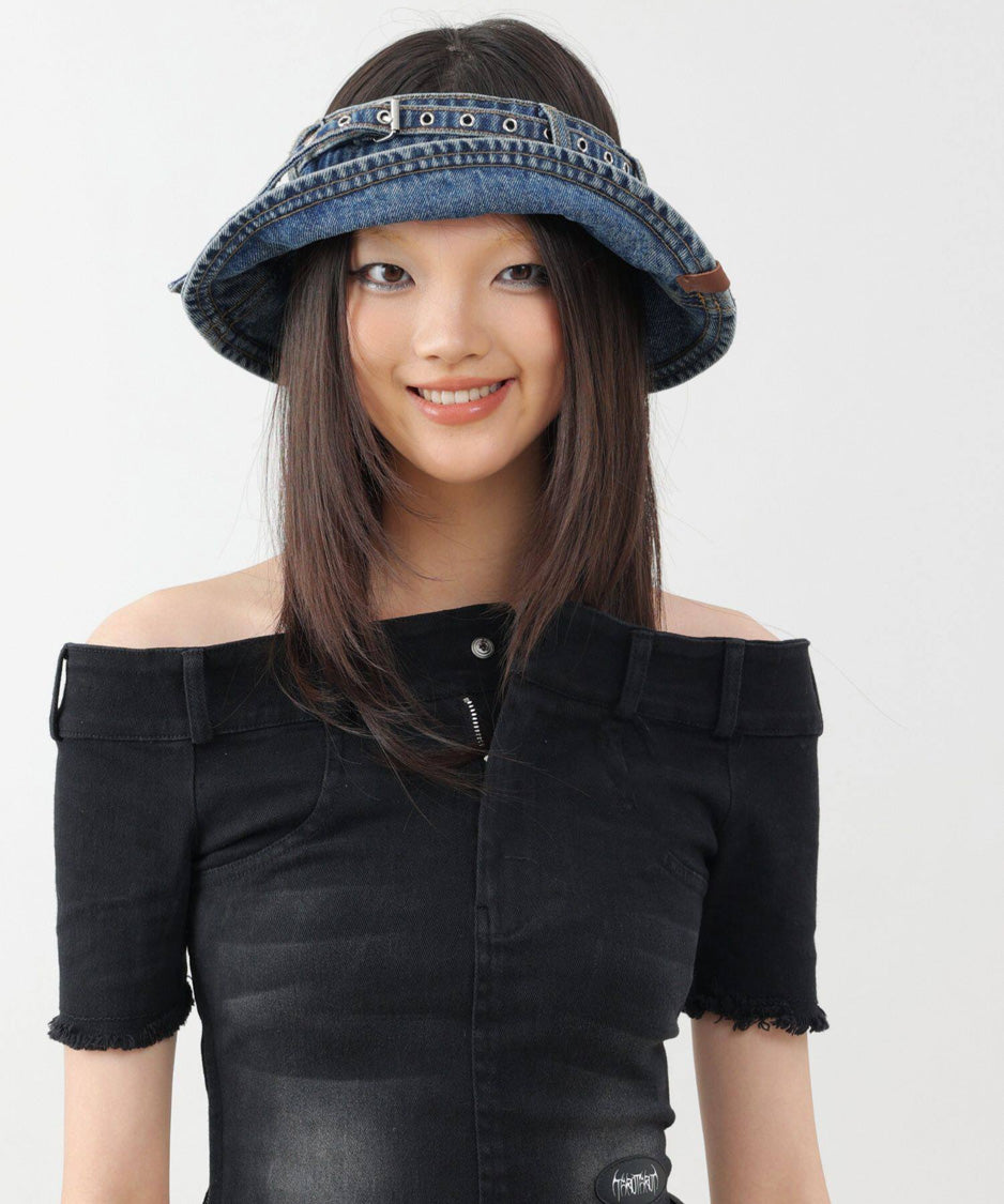 Denim Belt Visor
