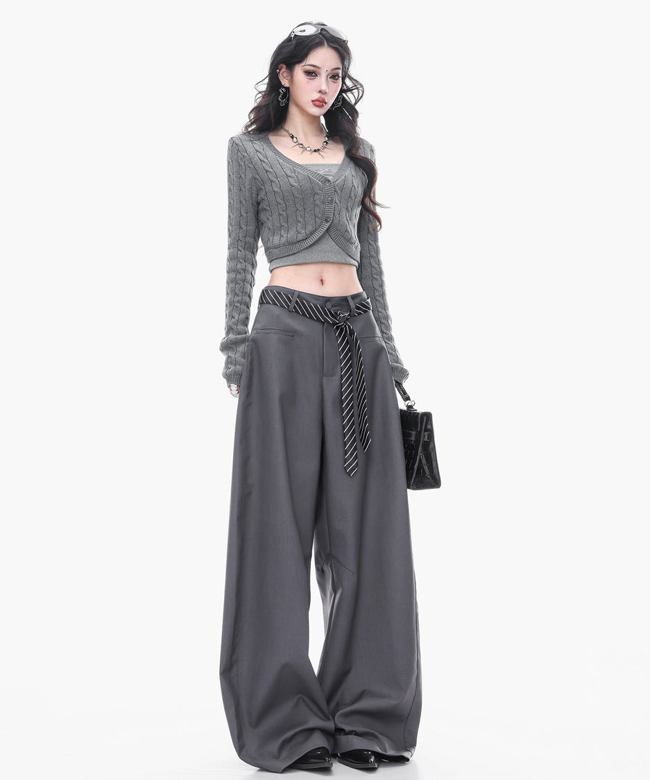 Structured Volume Wide Pants