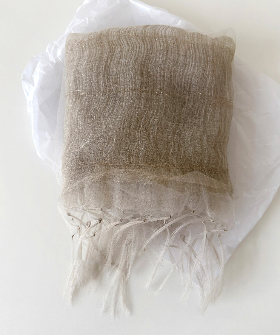 Mist Layer Fringe Scarf