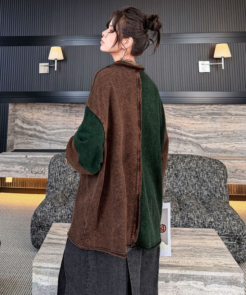 Split Panel Collar Shirt