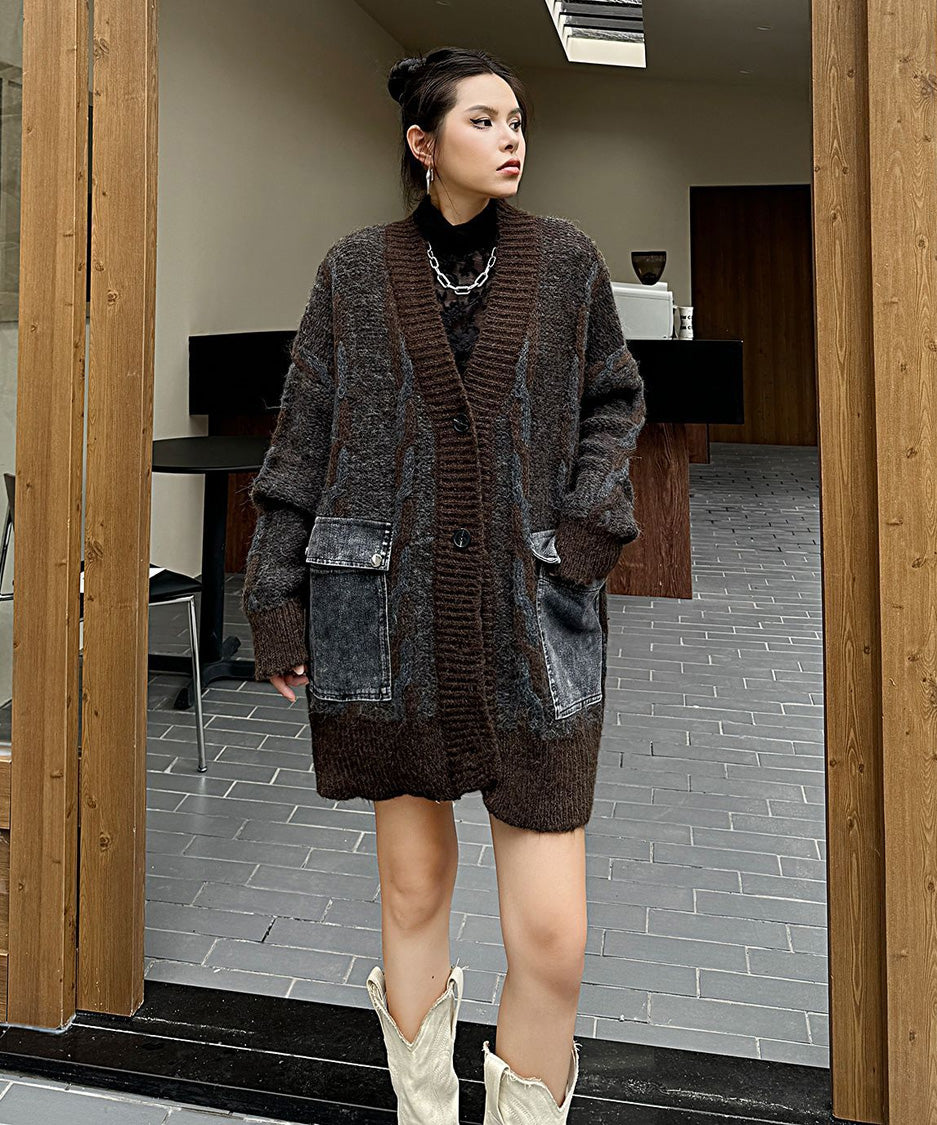 Contour Pocket Knit Cardigan