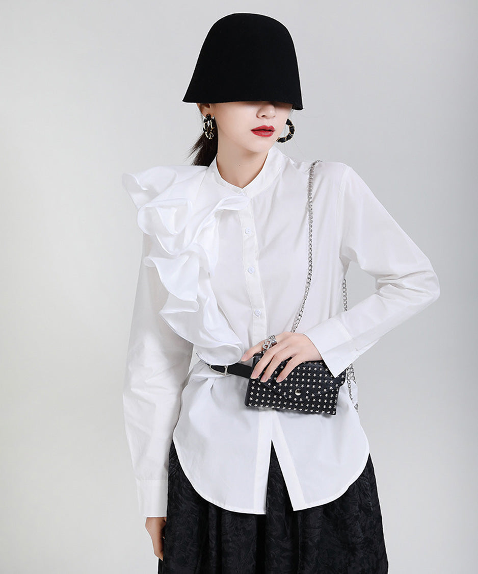 Layered Frill Accent Shirt