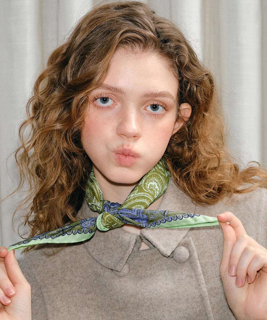 Paisley Knot Square Scarf